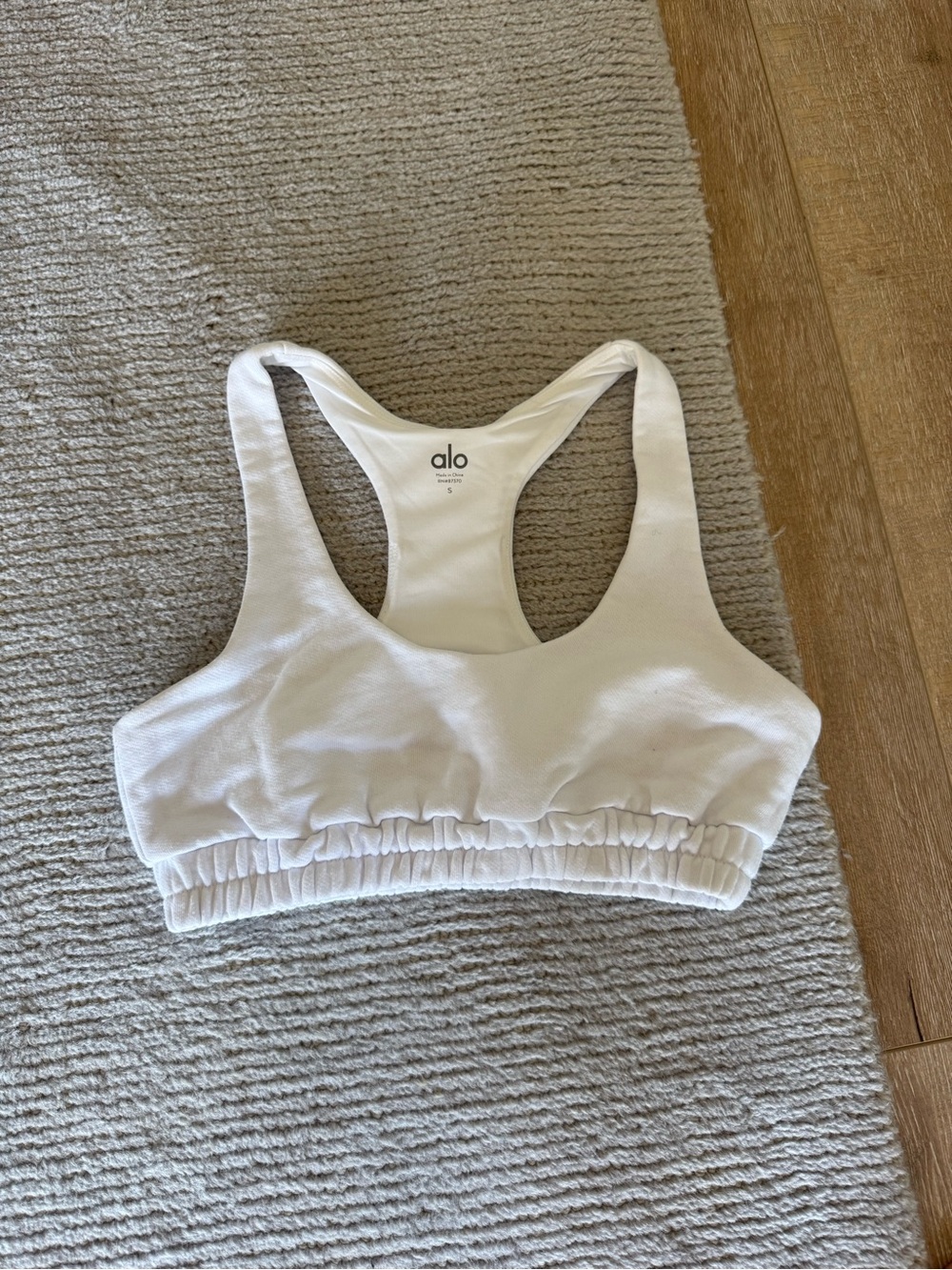 ALO Yoga White Racerback Bralette